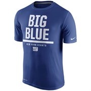 Men's New York Giants Nike Royal Blue Local Legend Verbiage Performance T-Shirt
