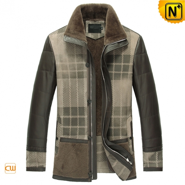 Men's Shearling Leather Coat CW852276