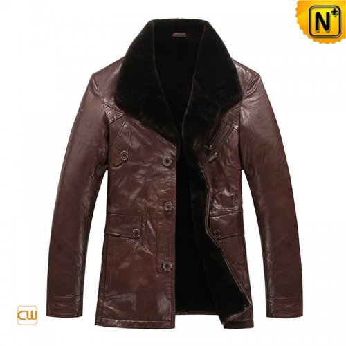 Men Sheepskin Leather Coat CW819416