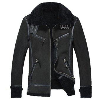 Mens B-3 Bomber Sheepskin Jacket