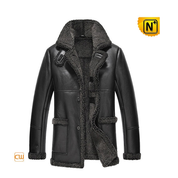 Mens Black Sheepskin Jacket CW819436