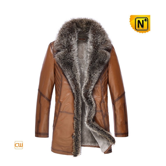 Mens Fur Sheepskin Shearling Coat CW868565