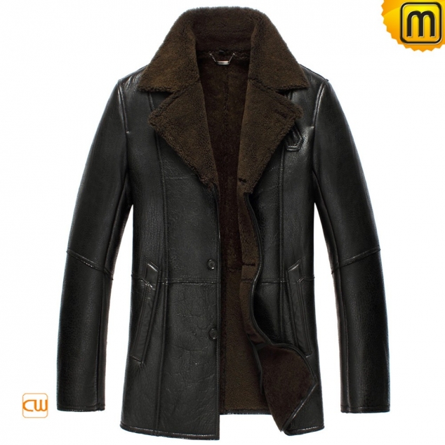 Mens Shearling Sheepskin Jacket Coat CW852531