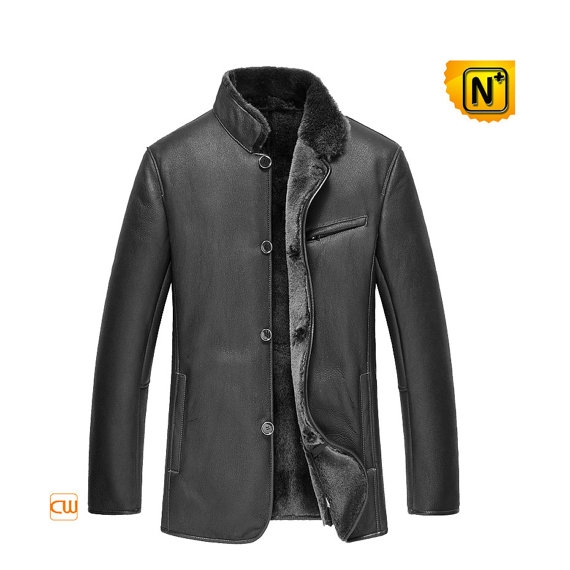 Mens Sheepskin Leather Jacket CW852205