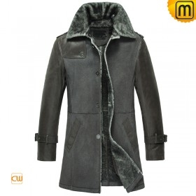 Mens Sheepskin Winter Coat Black CW856068