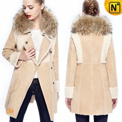 Merino Shearling Coat for Women CW644321