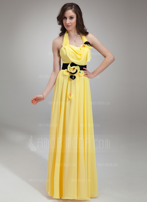 Mermaid Halter Sweep Train Charmeuse Holiday Dress With Ruffle Beading 