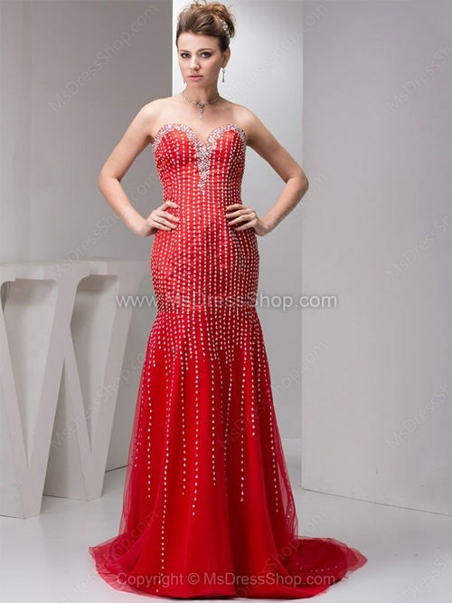 mermaid prom dress