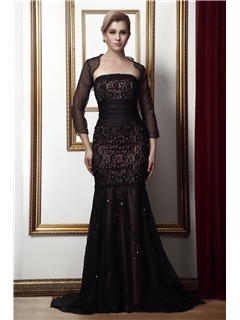 Mermaid/Trumpet Strapless Floor-Length Alina's Mother of the Bride Dress