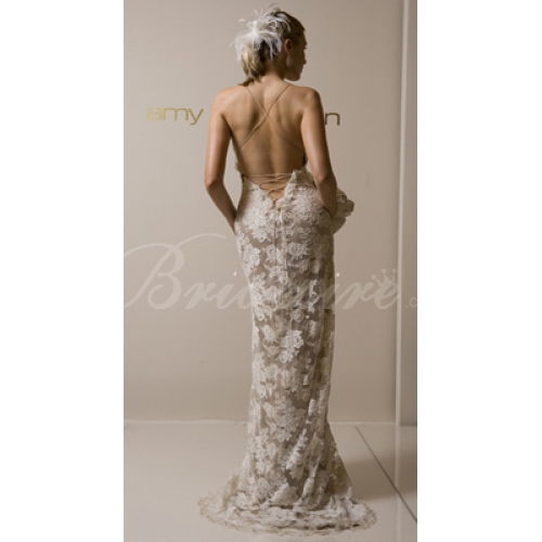 Mermaid / Trumpet Strapless Sleeveless Court Train Satin Lace Wedding Dress - Image 2