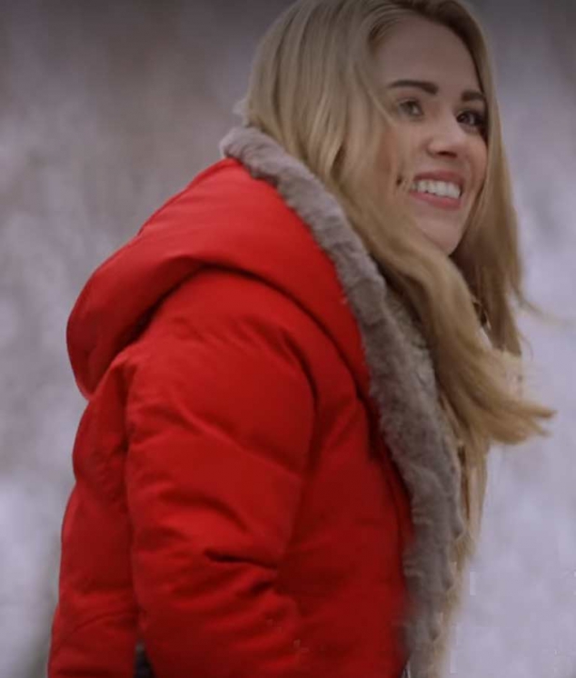 Midnight at the Magnolia Maggie Quinn Red Coat - Image 2