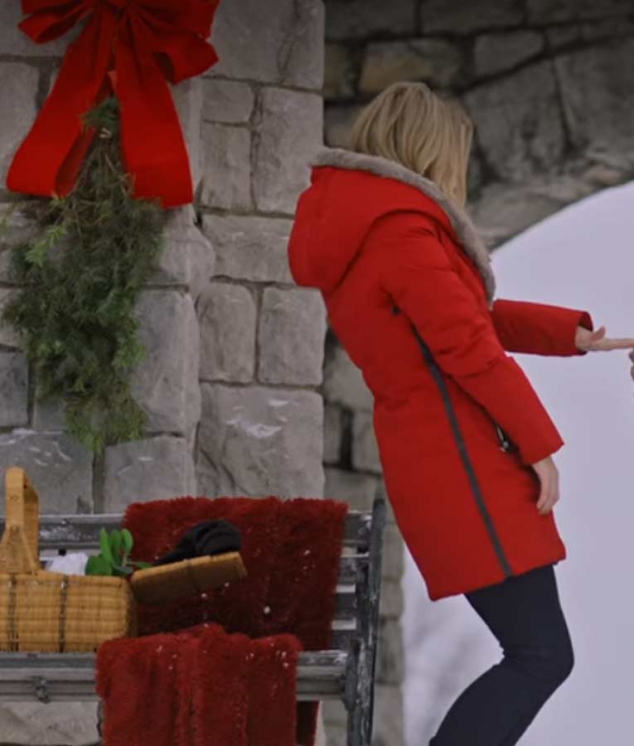 Midnight at the Magnolia Maggie Quinn Red Coat - Image 3