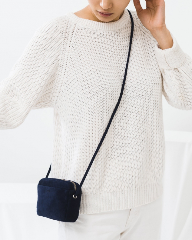 Midnight Suede Mini Purse