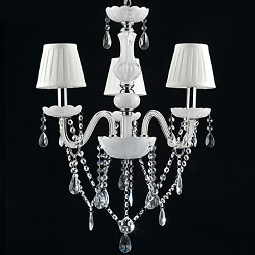 Modern Splendid 3 Lights Chandelier With Crystal Arm
