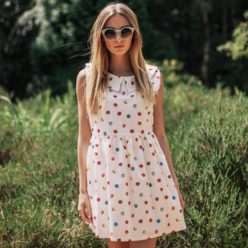Molly Macaron Print Smock by MOD DOLLY
