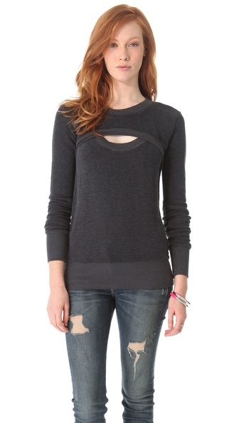 Monrow - Open Front Sweatshirt 