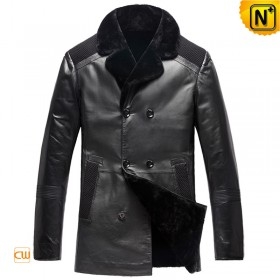 Moscow Sheepskin Pea Coat Leather Parka CW877900