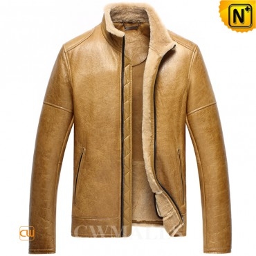 Munich Mens Tan Sheepskin Jackets CW858347