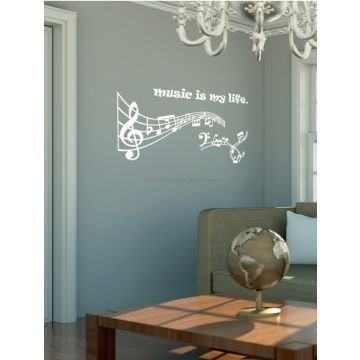 Music Is My Life Wall Decals