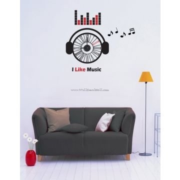 Music Of Clock Wall Decals