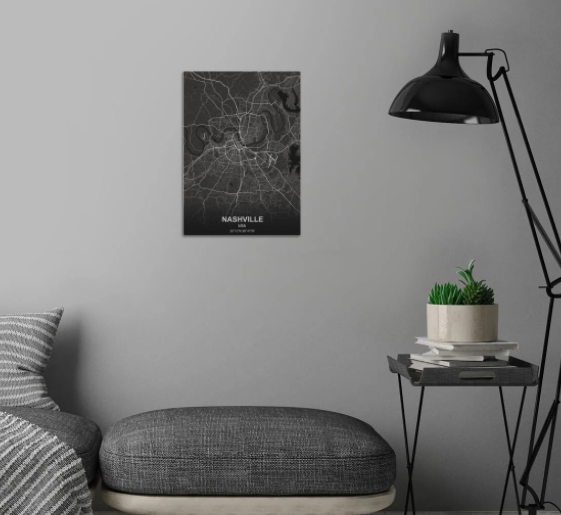Nashville Metal Print - Image 3