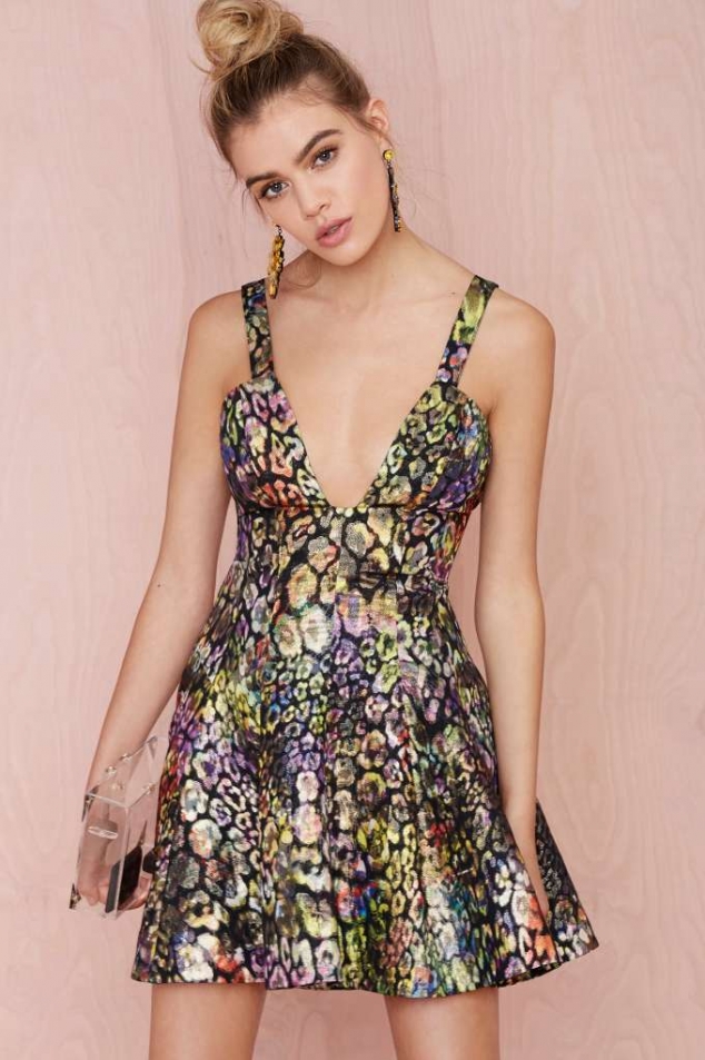 Nasty Gal Collection Great Escape Jacquard Dress