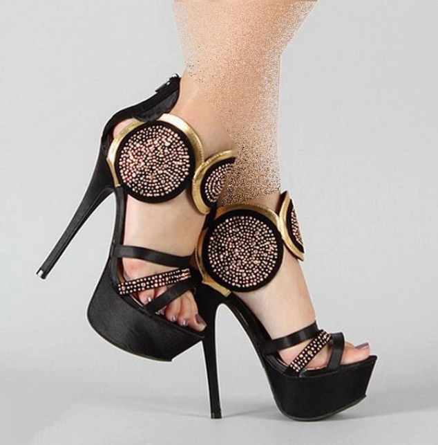 New Arrival Fashion Beautiful Sexy Black High Heels