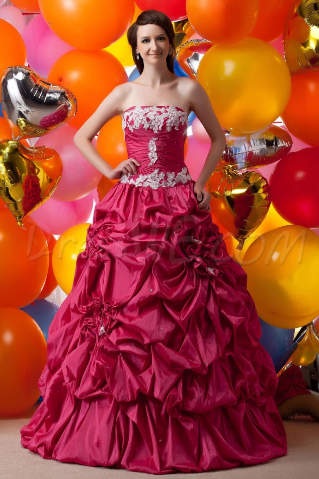 New Style Ball Gown Strapless Floor-length Maria Anastasia's Quinceanera Dress 