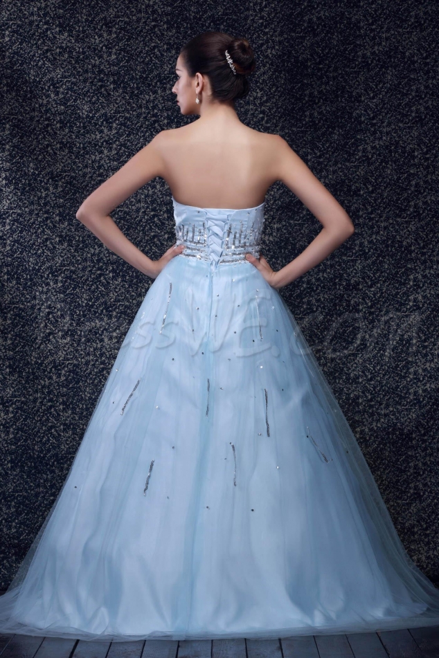 New Style Strapless A-line Floor-length Taline's Prom Dresses - Image 2