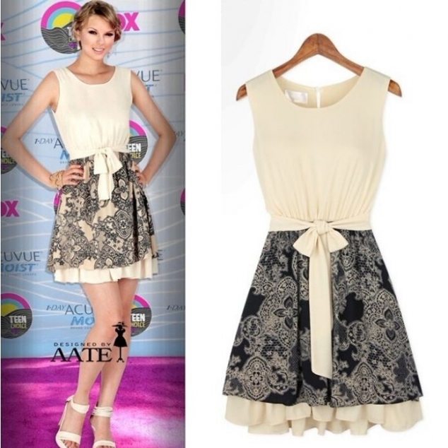 New Summer Women Sexy Chiffon Sleeveless Dress Cocktail Evening Party Sundress