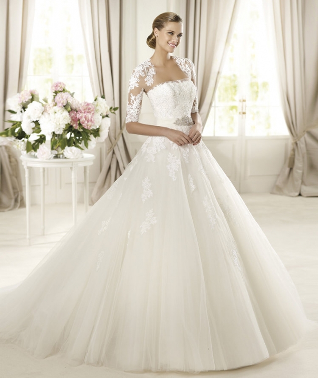 New white/ivory Lace wedding dress custom 