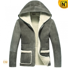 New York Mens Fur Sheepskin Jacket with Hood CW878263