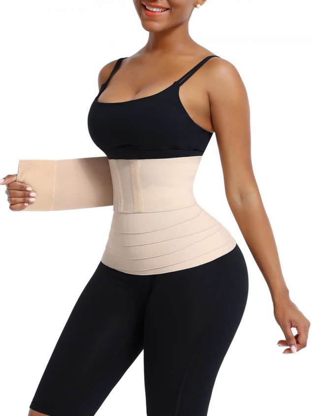  Nude Skin-Friendly Waist Control Wrap Slimmer Body Shapewear