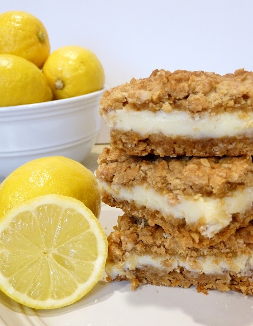 Oatmeal Lemon Creme Bars