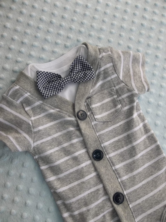 onesie with bowtie