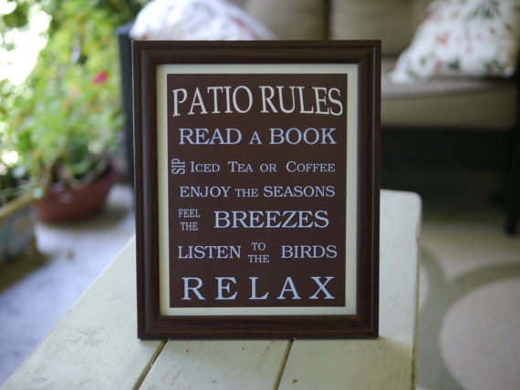 Patio Rules