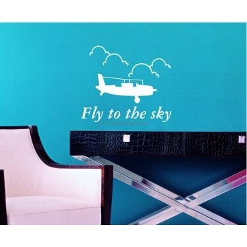 Plane Mini Fly To The Sky Wall Decals