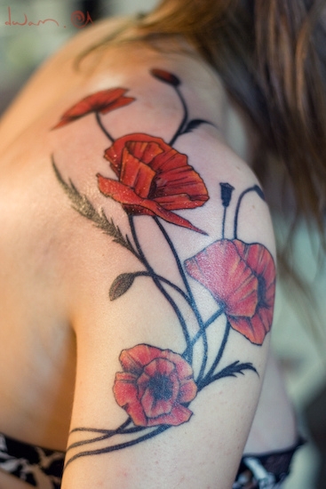 Poppies tattoo