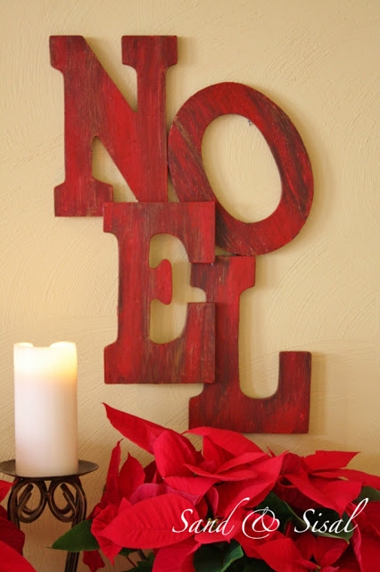 Pottery Barn Inspired Noel Tutorial