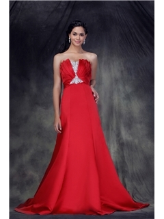 Pretty A-line Scalloped-Edge Sleeveless Chapel Beaded Color Anderae's Wedding Dress