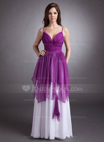 Princess Sweetheart Floor-Length Chiffon Holiday Dress