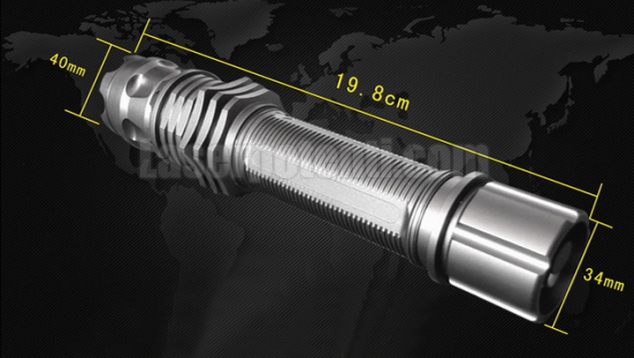 Puntatore laser blu 5000mW regolabile