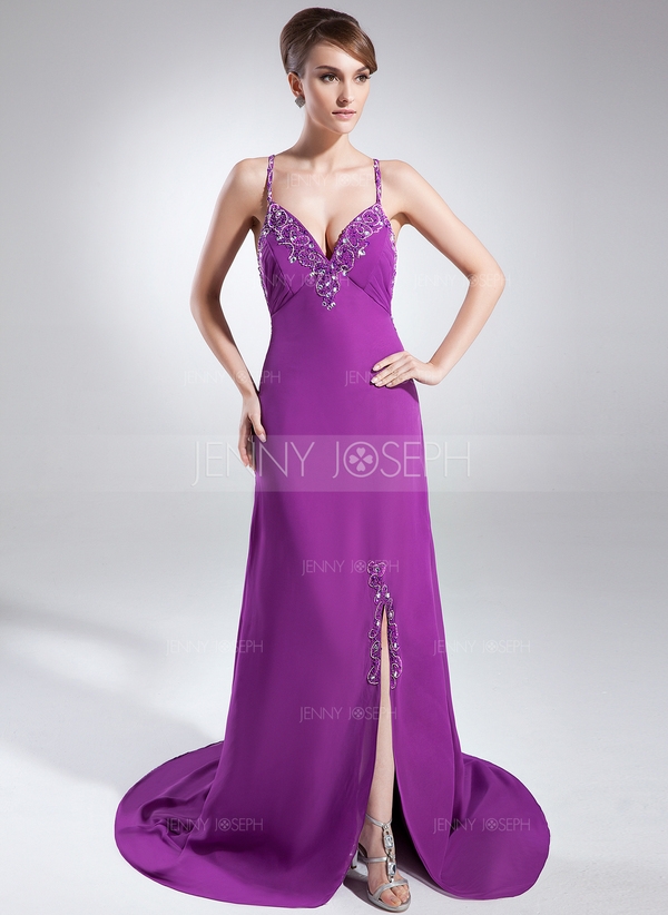purple long dresses 011