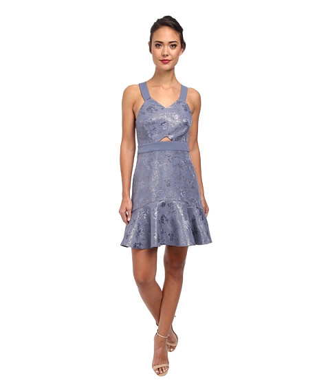 Rebecca Taylor Foil Halter Dress