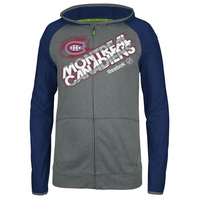 Reebok Montreal Canadiens Center Ice Travel N' Training Full Zip Jacket