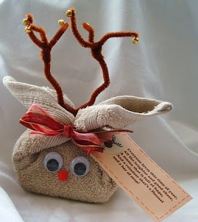 Reindeer Gift With Tag