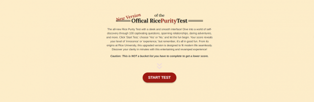 Rice Purity Test