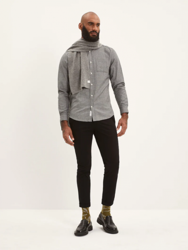 Riley Marled Cotton Shirt