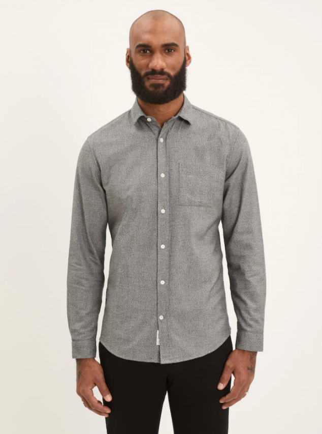 Riley Marled Cotton Shirt - Image 2