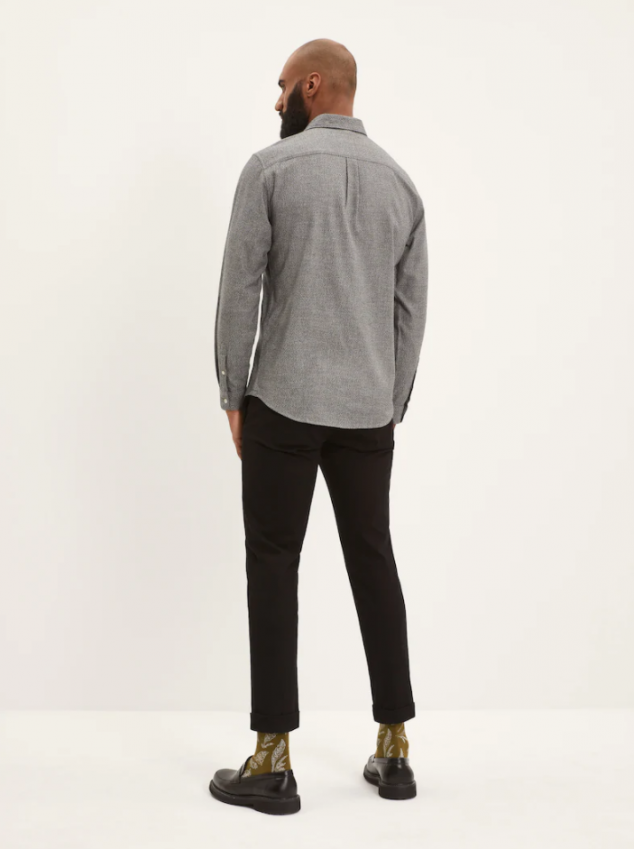 Riley Marled Cotton Shirt - Image 3
